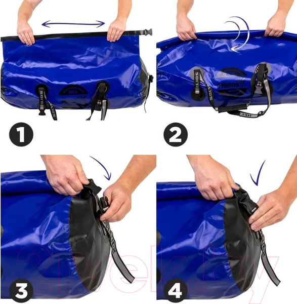 Изображение товара Гермосумка Helios HS-GB-80-BB (синий/черный)