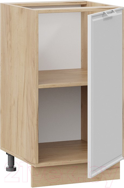 Изображение товара Шкаф-стол кухонный ТриЯ Белладжио 1Н45 (дуб крафт золотой/фон белый)