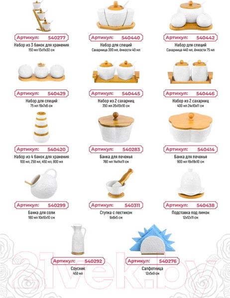 Изображение товара Емкость для хранения Elan Gallery Розы / 540771