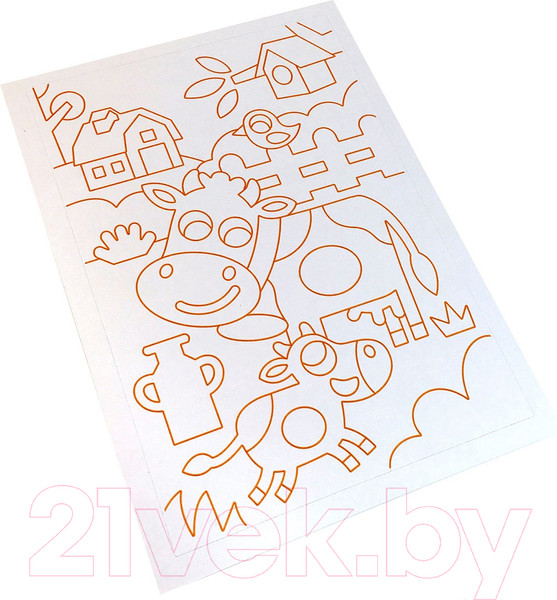 Изображение товара Набор для творчества SentoSphere Песочные картинки. Животные на ферме / 8807