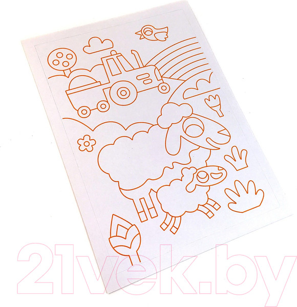 Изображение товара Набор для творчества SentoSphere Песочные картинки. Животные на ферме / 8807