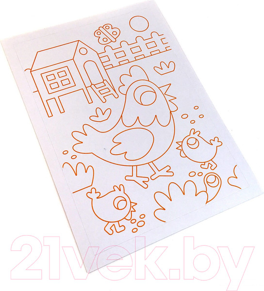 Изображение товара Набор для творчества SentoSphere Песочные картинки. Животные на ферме / 8807