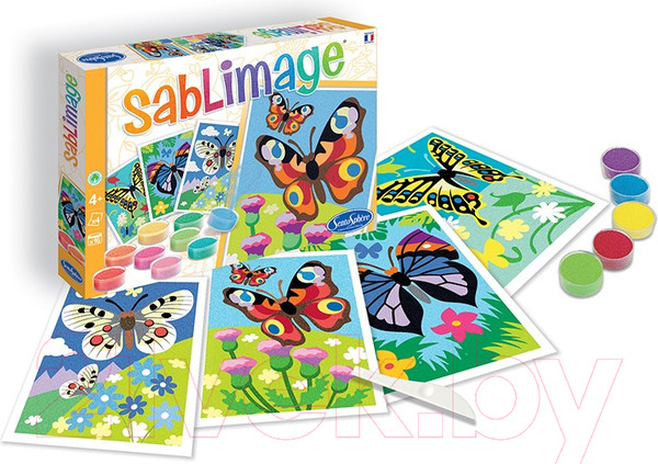 Изображение товара Набор для творчества SentoSphere Песочные картинки. Бабочки / 8813