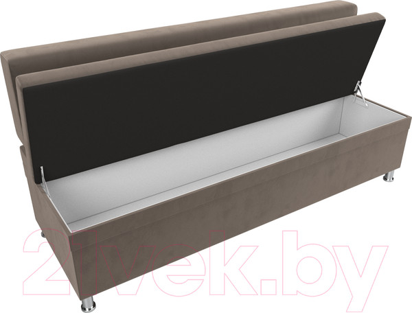 Изображение товара Скамья кухонная мягкая Лига Диванов Стайл / 111639 (велюр коричневый)