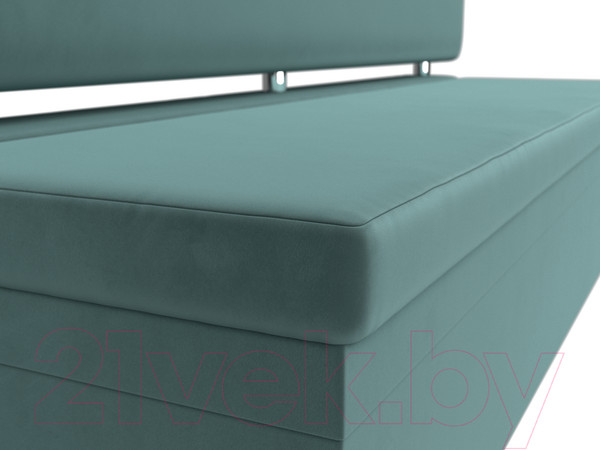 Изображение товара Скамья кухонная мягкая Лига Диванов Стайл / 111640 (велюр бирюзовый)