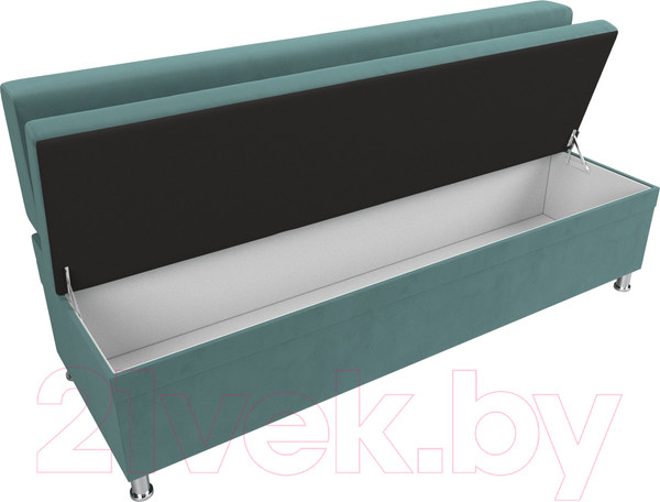 Изображение товара Скамья кухонная мягкая Лига Диванов Стайл / 111640 (велюр бирюзовый)