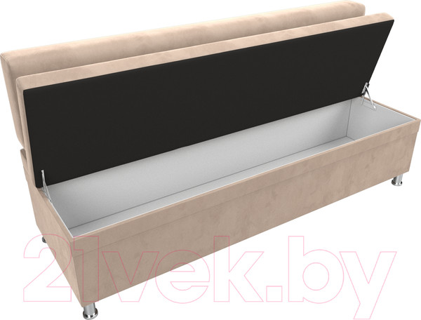 Изображение товара Скамья кухонная мягкая Лига Диванов Стайл / 111642 (велюр бежевый)