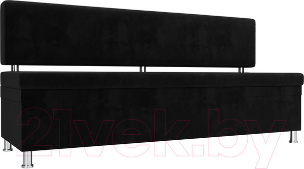 Изображение товара Скамья кухонная мягкая Лига Диванов Стайл / 111644 (велюр черный)