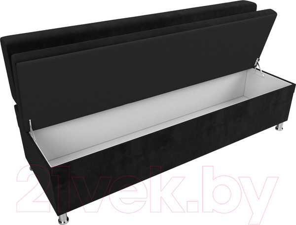 Изображение товара Скамья кухонная мягкая Лига Диванов Стайл / 111644 (велюр черный)