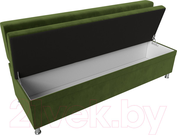 Изображение товара Скамья кухонная мягкая Лига Диванов Стайл / 114502 (микровельвет зеленый)