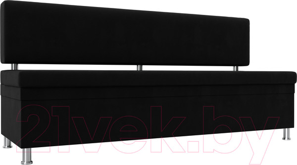 Изображение товара Скамья кухонная мягкая Лига Диванов Стайл / 114507 (микровельвет черный)