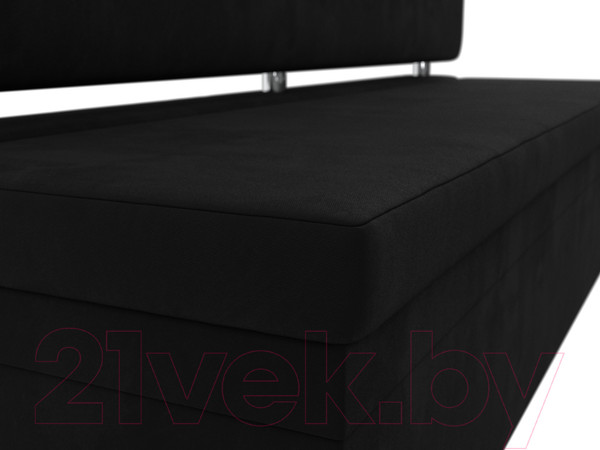Изображение товара Скамья кухонная мягкая Лига Диванов Стайл / 114507 (микровельвет черный)