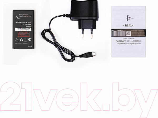 Изображение товара Мобильный телефон F+ B241 (серебристый)