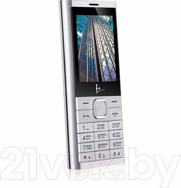 Изображение товара Мобильный телефон F+ B241 (серебристый)