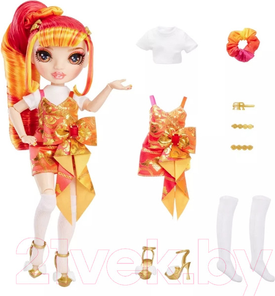 Изображение товара Кукла с аксессуарами Rainbow High Junior Лаурель де Виус / 42095 (оранжевый)