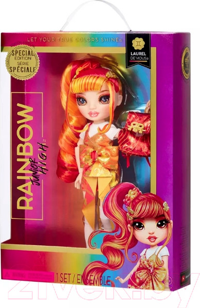 Изображение товара Кукла с аксессуарами Rainbow High Junior Лаурель де Виус / 42095 (оранжевый)