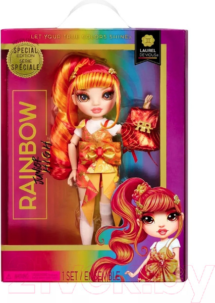 Изображение товара Кукла с аксессуарами Rainbow High Junior Лаурель де Виус / 42095 (оранжевый)