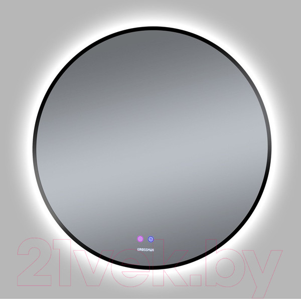Изображение товара Зеркало Grossman Cosmo-норма Black LED / 1980802 (с сенсорным выключателем и подогревом)
