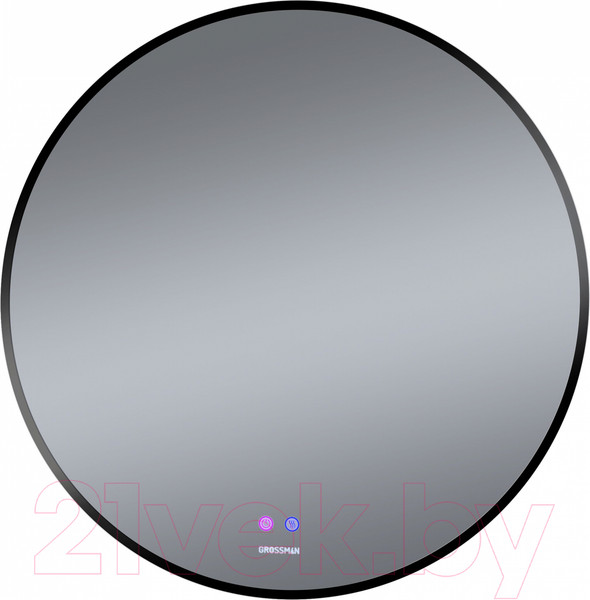 Изображение товара Зеркало Grossman Cosmo-норма Black LED / 1970702 (с сенсорным выключателем и подогревом)