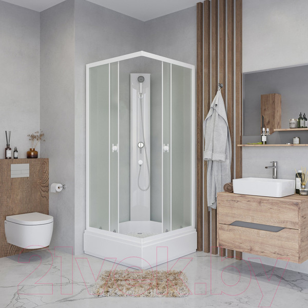 Изображение товара Душевая кабина Niagara Promo P90/26Q/MT/BK 90x90x195