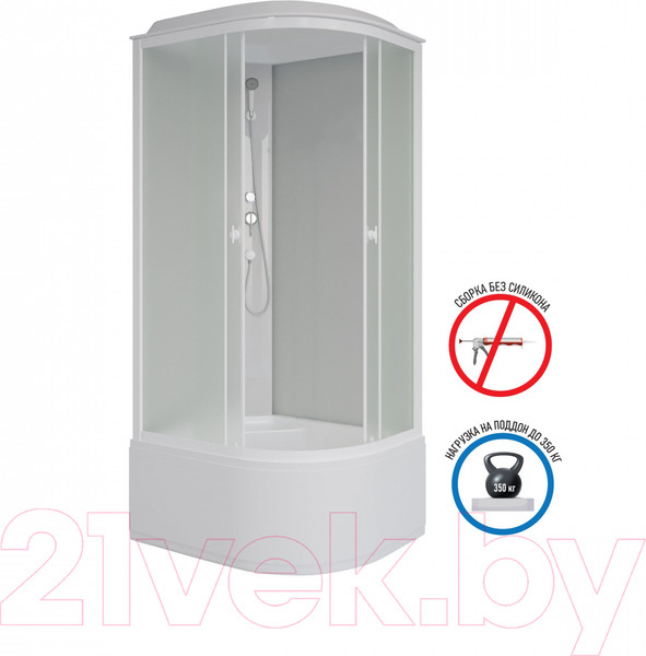 Изображение товара Душевая кабина Niagara Promo P120/90/40L/MT 120x90x215