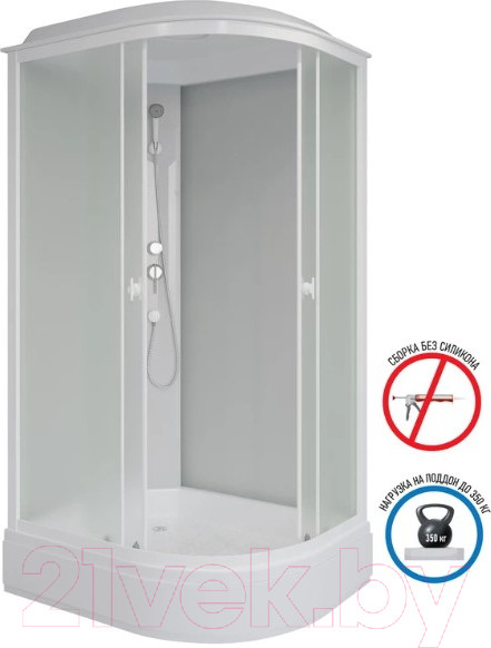 Изображение товара Душевая кабина Niagara Promo P120/80/26L/MT 120x80x215