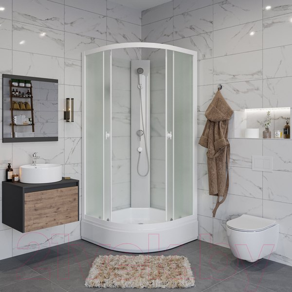 Изображение товара Душевая кабина Niagara Promo P100/26/MT/BK 100x100x195