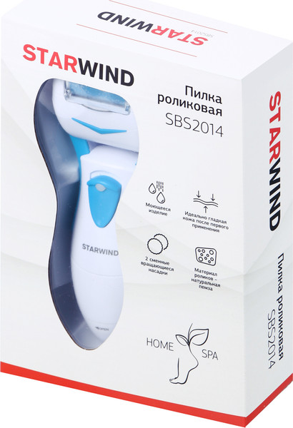 Изображение товара Электропилка для ног StarWind SBS 2014 (синий/белый)