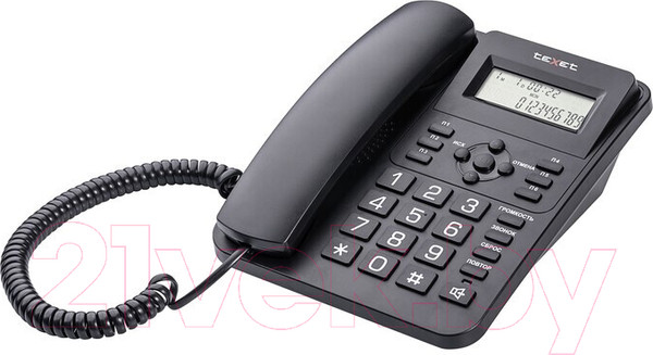 Изображение товара Проводной телефон Texet TX-264 (черный)
