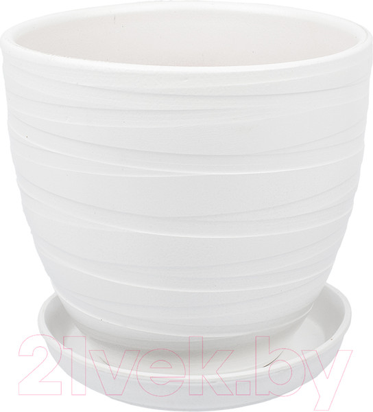 Изображение товара Вазон Вещицы Рельеф BH-94-2 (белый)