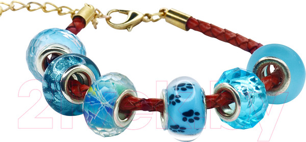 Изображение товара Набор для создания украшений Десятое королевство Раскопки. Бусины для браслета / 05163 (голубой)