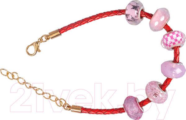 Изображение товара Набор для создания украшений Десятое королевство Раскопки. Бусины для браслета / 05164 (розовый)
