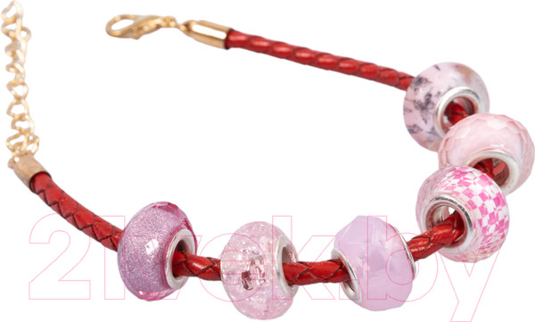 Изображение товара Набор для создания украшений Десятое королевство Раскопки. Бусины для браслета / 05164 (розовый)