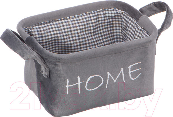 Изображение товара Корзина Handy Home Велюр 210x160x120 / LIS-10 S (серый)