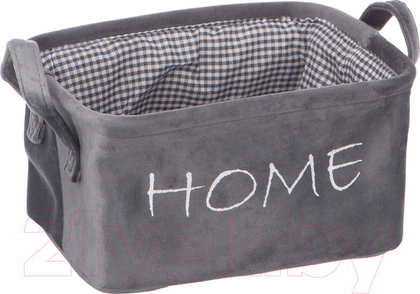 Изображение товара Корзина Handy Home Велюр 250x190x140 / LIS-10 M (серый)
