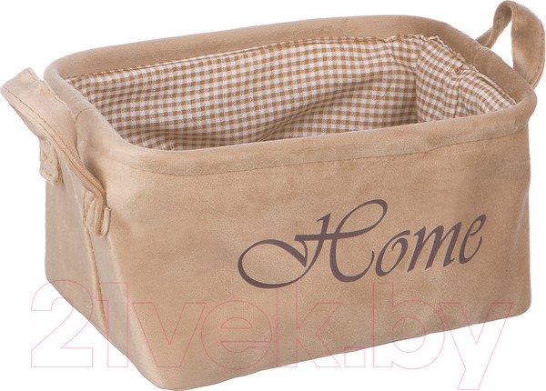 Изображение товара Корзина Handy Home Велюр 250x190x140 / LIS-69 M (бежевый)