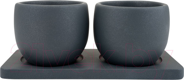 Изображение товара Набор вазонов Вещицы Дуэт / Kras48 (300мл, антрацит)