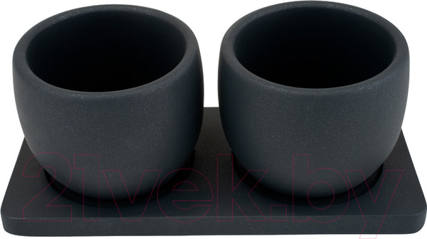 Изображение товара Набор вазонов Вещицы Дуэт / Kras48 (300мл, антрацит)