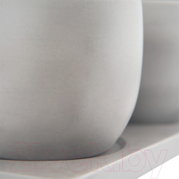 Изображение товара Набор вазонов Вещицы Дуэт / Kras46 (300мл, серый)