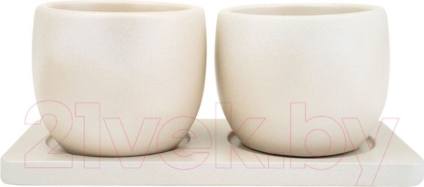 Изображение товара Набор вазонов Вещицы Дуэт / Kras47 (300мл, слоновая кость)
