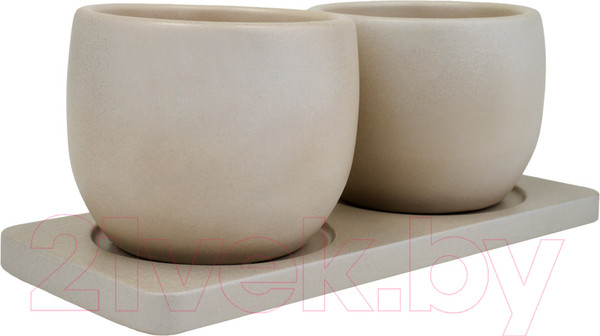 Изображение товара Набор вазонов Вещицы Дуэт / Kras47 (300мл, слоновая кость)