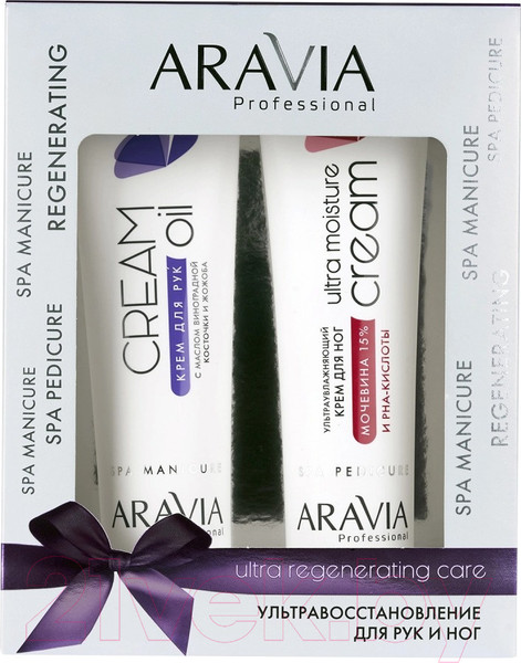 Изображение товара Набор косметики для тела Aravia Professional Ultra Regenerating Care для рук и ног