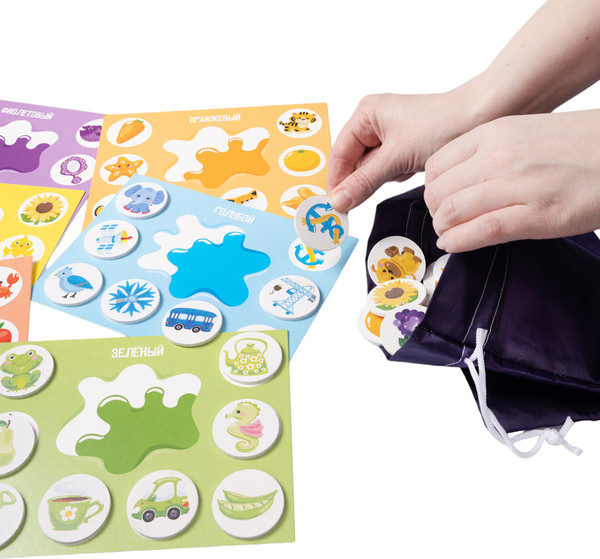 Изображение товара Развивающая игра Baby Toys С деревянными фишками. Цвета / 04924