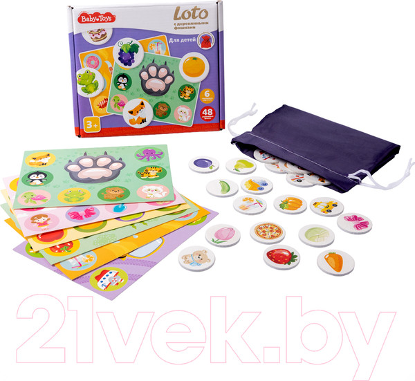 Изображение товара Развивающая игра Baby Toys С деревянными фишками для детей / 04926