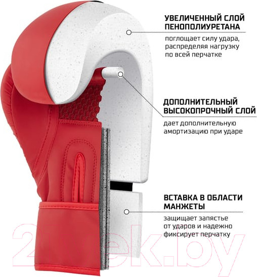 Изображение товара Боксерские перчатки Insane Oro / IN23-BG400 (8oz, красный)