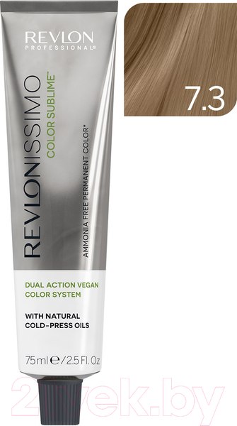 Изображение товара Крем-краска для волос Revlon Professional Revlonissimo Color Sublime Vegan тон 7.3 (75мл)