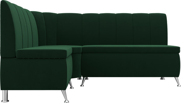 Изображение товара Уголок кухонный мягкий Лига Диванов Кантри левый / 106842L (велюр зеленый)