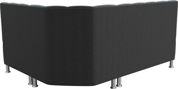 Изображение товара Уголок кухонный мягкий Лига Диванов Кантри правый / 106844 (велюр серый)