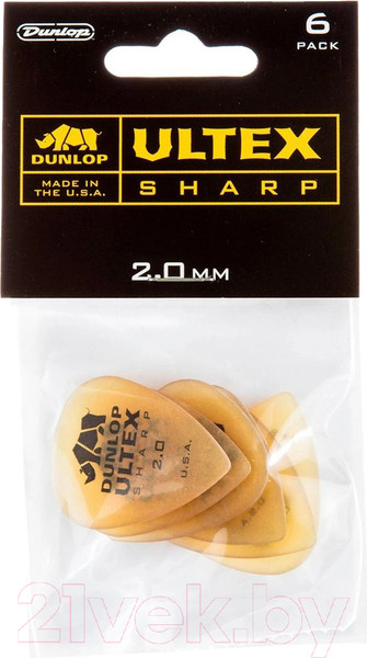 Изображение товара Набор медиаторов Dunlop Manufacturing 433P2.0 Ultex Sharp 2.0