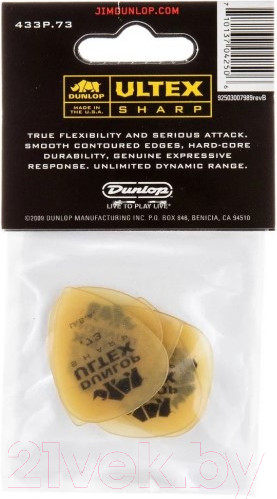 Изображение товара Набор медиаторов Dunlop Manufacturing 433P.73 Ultex Sharp .73